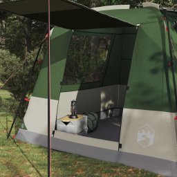 vidaXL Partytent 10-persoons Groen 185T Polyester met PU Coating
