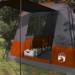vidaXL Partytent 10-persoons Grijs en Oranje