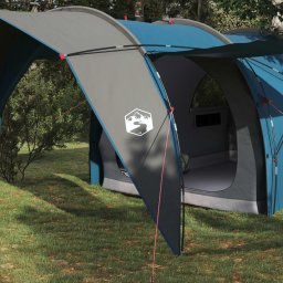 vidaXL Tunneltent 6-persoons Blauw 185T Polyester met PU Coating