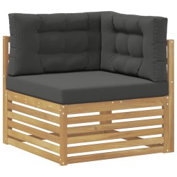 vidaXL Sofa-Sets 10 st 10-zits White and Anthracite Polyester
