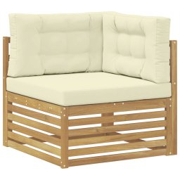 vidaXL Sofa-Sets 10 st 10-zits White and Cream Polyester