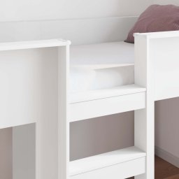vidaXL Bunk Bed voor Kinderen Wit 75 x 190 cm Bewerkt hout