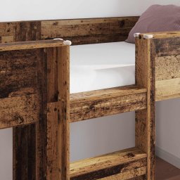 vidaXL Bunk Bed voor Kinderen Oudhout 90 x 190 cm Bewerkt hout