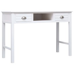 vidaXL Schrijftafel 110x45x76 cm hout wit