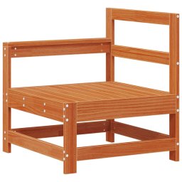 vidaXL Tuin hoekbank Massief grenenhout Wasbruin 132 x 62 x 70,5 cm