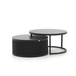 Bellagio Oriago lounge tuintafelset ø85cm(h:45cm)/ø78cm (h:36cm) - Laagste prijsgarantie!