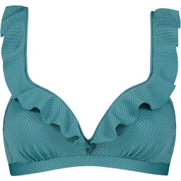 Beachlife - Maat 75B - Brittany Blue ruffle bikinitop - Blauw