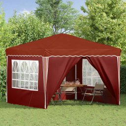 vidaXL Pop-up partytent 288 x 288 x 245 cm Terracotta Oxford Stof