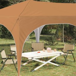 vidaXL Pop-up partytent 575 x 288 x 245 cm Beige Oxford Stof