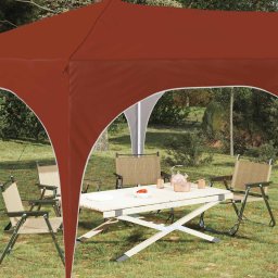 vidaXL Pop-up partytent 575 x 288 x 245 cm Terracotta Oxford Stof