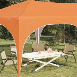 vidaXL Pop-up partytent 575 x 288 x 245 cm Oranje Oxford Stof