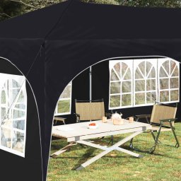 vidaXL Pop-up partytent 575 x 288 x 245 cm Antraciet Oxford Stof