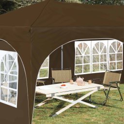 vidaXL Pop-up partytent 575 x 288 x 245 cm Taupe Oxford Stof
