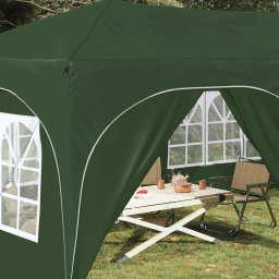 vidaXL Pop-up partytent 575 x 288 x 245 cm Groen Oxford Stof