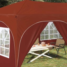 vidaXL Pop-up partytent 575 x 288 x 245 cm Terracotta Oxford Stof