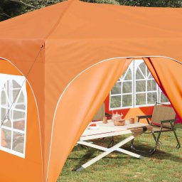 vidaXL Pop-up partytent 575 x 288 x 245 cm Oranje Oxford Stof