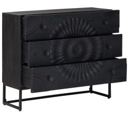 vidaXL Ladenkast Zwart 75 x 30 x 65 cm