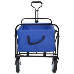vidaXL Vouwbare Handtrolley Blauw 94 x 53 x 99 cm Oxford Stof
