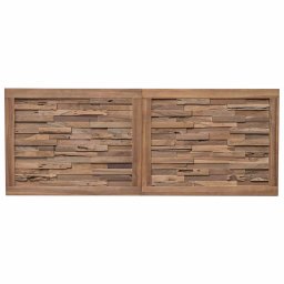 vidaXL Bed Hoofdbord Naturel Massief Teakhout