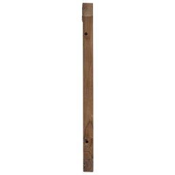 vidaXL Bed Hoofdbord Naturel Massief Teakhout