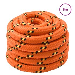vidaXL Boottouw 3 mm 5 m Oranje PP