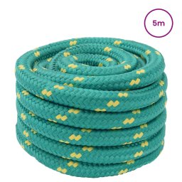 vidaXL Boottouw 3 mm 5 m Groen PP