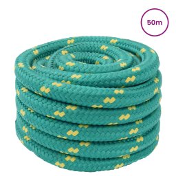 vidaXL Boottouw 3 mm 50 m Groen PP