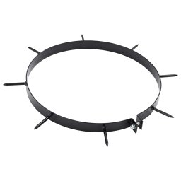 vidaXL Grasbeluchter Klem met Spikes 5 st Ø 320 mm Staal