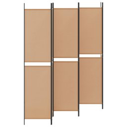 vidaXL 6-Panelen Kamerscherm Beige 300 x 220 cm Stof