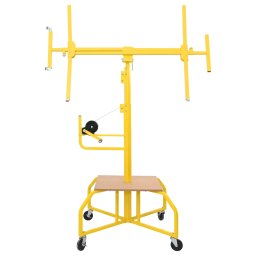 vidaXL Plafondplaatlifter Geel 300 x 107 x 330 cm Staal