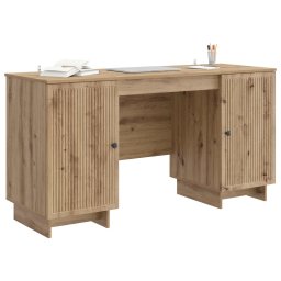 vidaXL Bureau Artisanaal eiken Bewerkt hout 142,5 x 50 x 75 cm