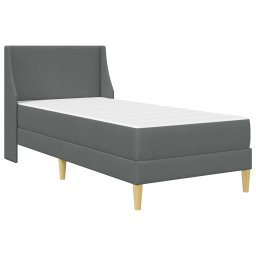 vidaXL Bedframe met matras met hoofdeinde Polyester