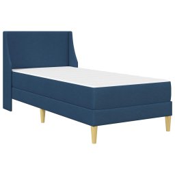 vidaXL Bedframe met matras met hoofdeinde Blauw 80x 200 cm Polyester
