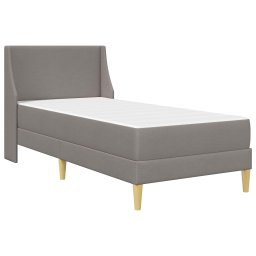 vidaXL Bedframe met matras met hoofdeinde Polyester