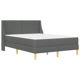 vidaXL Bedframe met matras met hoofdeinde Polyester