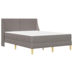 vidaXL Bedframe met matras met hoofdeinde Polyester