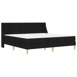 vidaXL Bedframe met matras met hoofdeinde Polyester
