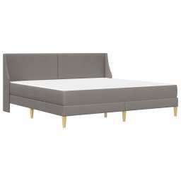 vidaXL Bedframe met matras met hoofdeinde Polyester