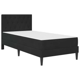 vidaXL Bedframe met matras met hoofdeinde Zwart 100 x 200 cm Fluweel