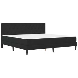 vidaXL Bedframe met matras met hoofdeinde Zwart 180 x 200 cm Fluweel