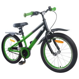 vidaXL Kinderfiets 20 Inch voor 6-11 jaar oud Groen Zwart