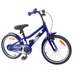 vidaXL Kinderfiets 18 Inch voor 5-7 jaar Donkerblauw
