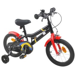 vidaXL Kinderfiets 12 Inch voor 2-4 jaar oud Zwart Rood