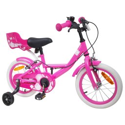vidaXL Kinderfiets 12 Inch voor 2-4 jaar oud Roze