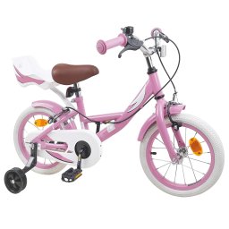 vidaXL Kinderfiets 16 Inch voor 4-6 jaar oud Lichtroze