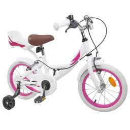 vidaXL Kinderfiets 16 Inch voor 4-6 jaar oud Wit