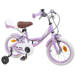 vidaXL Kinderfiets 12 Inch voor 2-4 jaar oud Paars