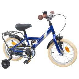 vidaXL Kinderfiets 12 Inch voor 2-4 jaar oud Donkerblauw