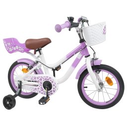 vidaXL Kinderfiets 12 Inch voor 2-4 jaar oud Paars