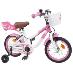 vidaXL Kinderfiets 12 Inch voor 2-4 jaar oud Lichtroze